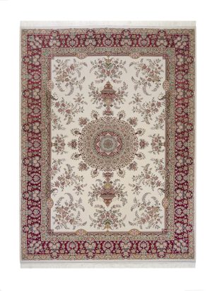 فرش دستی ماشینی ابریشم کد 09