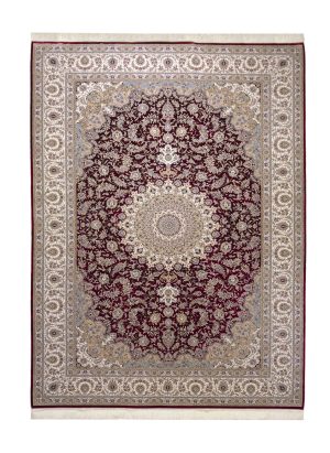 فرش دستی ماشینی ابریشم کد 11