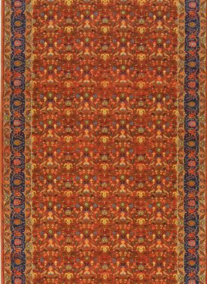 فرش ماشینی طرح شاخ گوزنی کد 600109