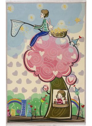 فرش ماشینی کودک طرح کارتونی کد 100235