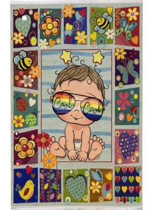 فرش ماشینی کودک طرح کارتونی کد 100265