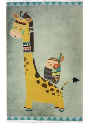 فرش ماشینی کودک طرح کارتونی کد 100282