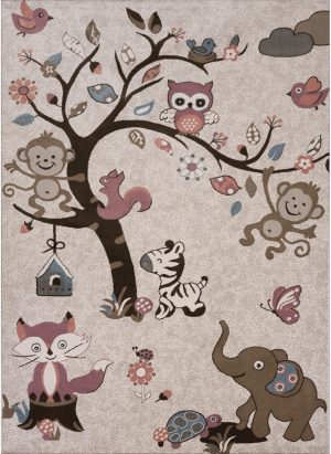 فرش ماشینی کودک طرح کارتونی کد 5018