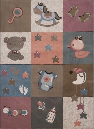 فرش ماشینی کودک طرح کارتونی کد 5021