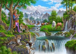 تابلو فرش طرح منظره کد 600034