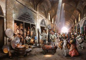 تابلو فرش طرح منظره کد 600059