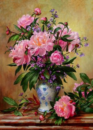 فرش ماشینی طرح گل کد 500023