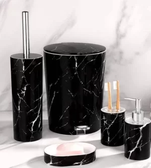 ست سرویس بهداشتی کنتراست 5 پارچه ماربل 4900