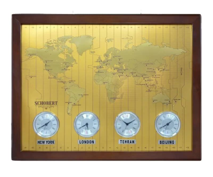 ساعت دیواری چند زمانه جهان نما شوبرت مدل ۶۰۶۰