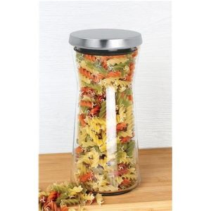 جا حبوبات شیشه ای MGS با درب استیل 1200cc – مدل B1200S