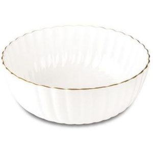 کاسه لمون گرد کارمن یک خط طلا 0146