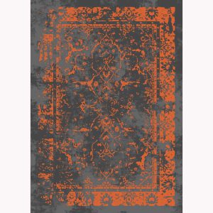 فرش ماشینی الگانت کد ۲۵۳۷ ذغالی