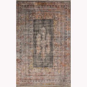 فرش ماشینی الگانت کد ۲۵۷۴ ذغالی